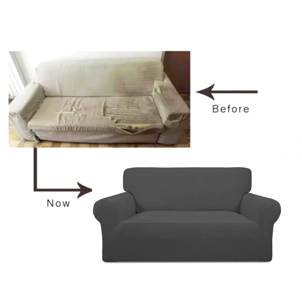 LINESOFA 3-Seater Sofa Cover in Burgundy. Fits 73”- 91”. Never Used.
